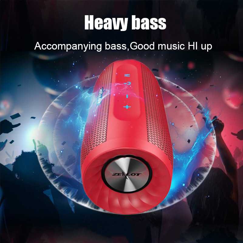 RS - Speaker Bluetooth + Powerbank Stereo Wireless Subwoofer 2 Bass Portable 4000mah RS-71614