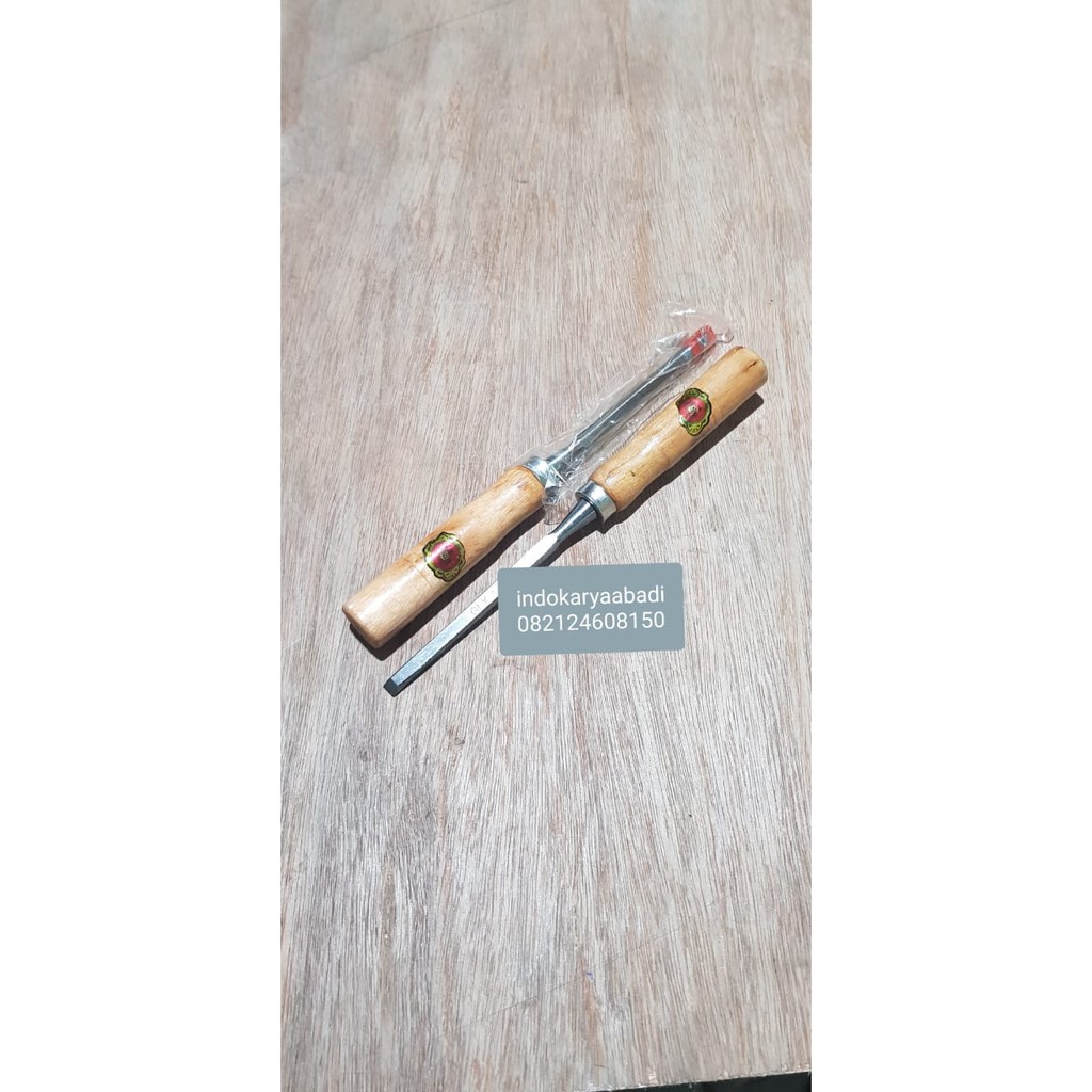 Pahat Kayu Gagang Kayu 1/4&quot; Inch Tatah Ukir Cungkil Kayu Carving Knife