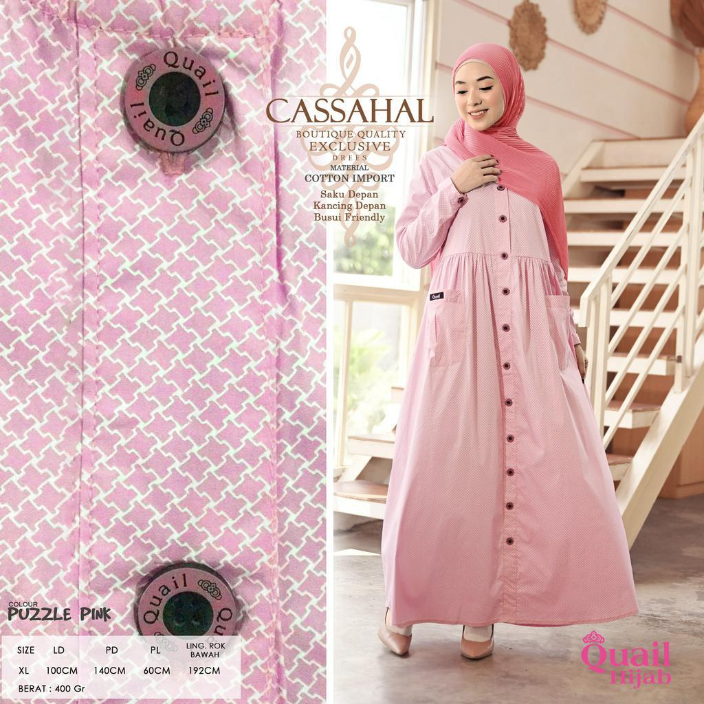 Quail Hijab - CASSAHAL EXCLUSIVE DRESS ORI QUAIL GAMIS DRESS MOTIF