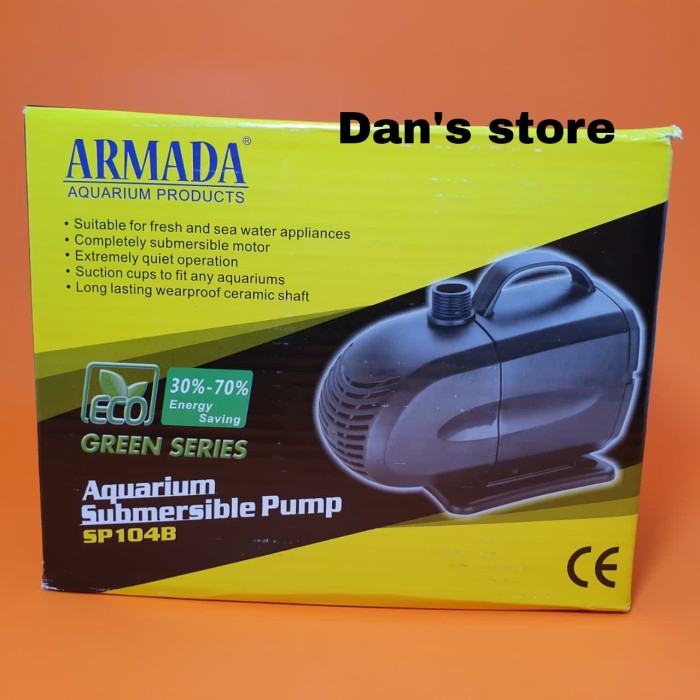 Armada SP104B - Pompa Kolam Eco Green Series Pompa Celup Aquarium Ikan