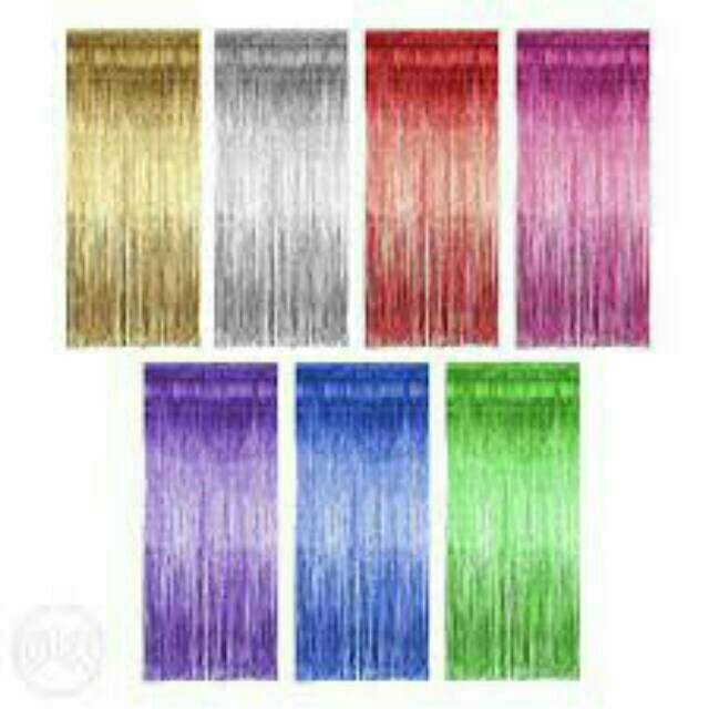LS 614 - Tirai rumabi foil / hiasan balon pesta