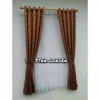  gorden  jendela  pendek minimalis  model  semokring 10 lubang 