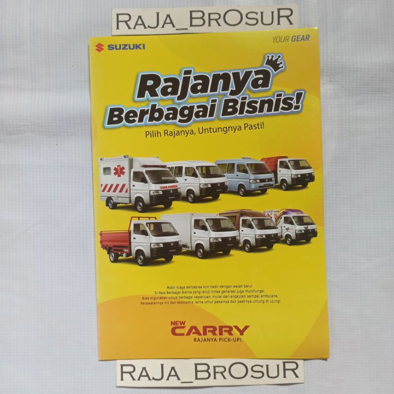 Poster brosur Suzuki New Carry line up