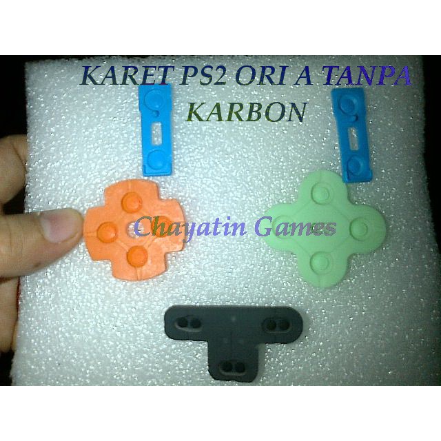 KARET STIK PS2 ORI A TANPA KARBON FULL SET