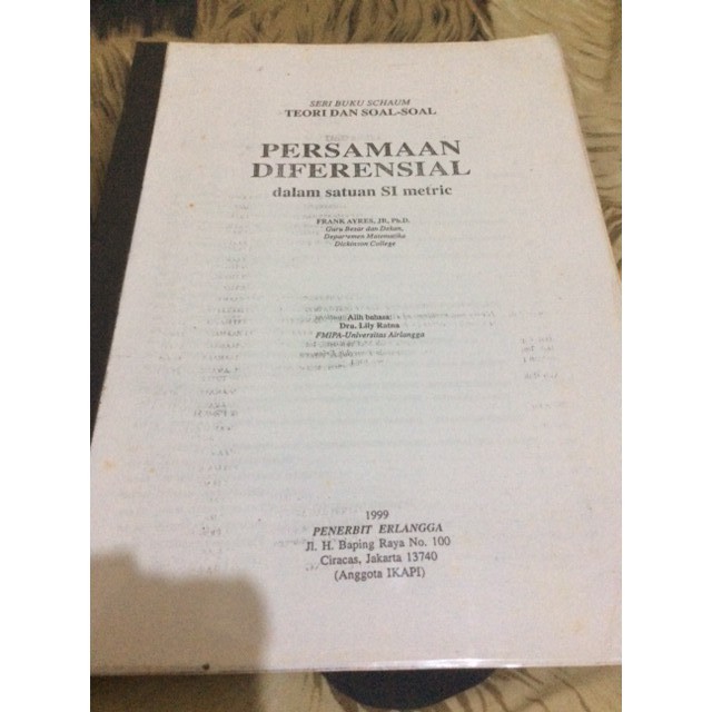 Seri Buku Schaum Persamaan Diferensial