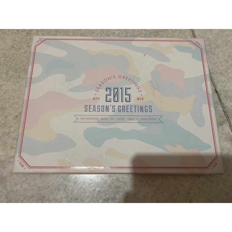 OFFICIAL BTS 2015 SEASON’S GREETINGS (DVD + CALENDAR + NOTEBOOK + PAPER CALENDER + GREETINGS)