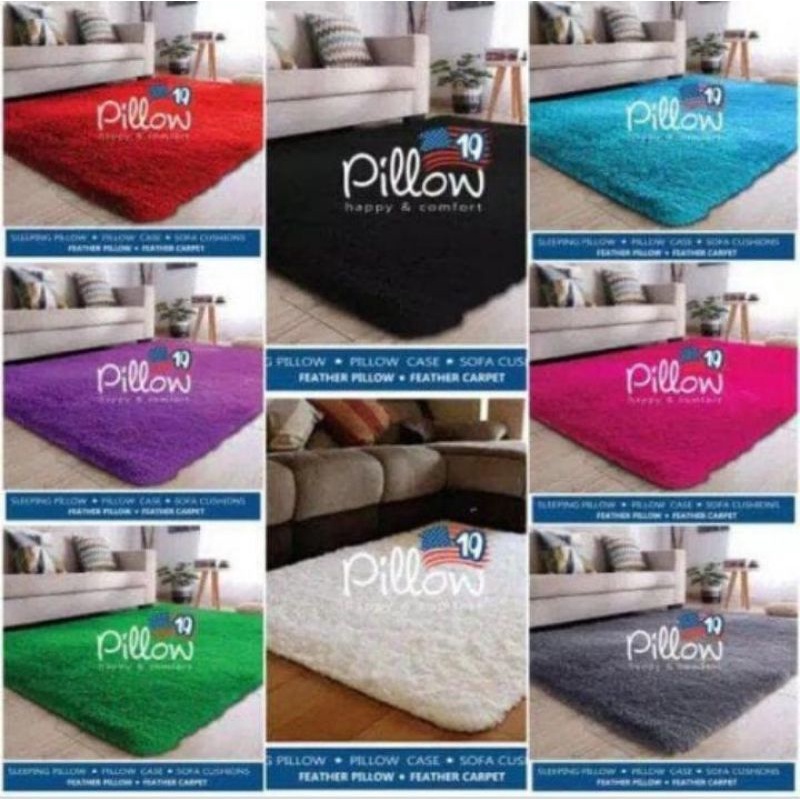 KARPET PILLOW BULU RASFUR JUMBO/BESAR KARPET BULU PILLOW ASLI UK-160×200 CM JUMBO