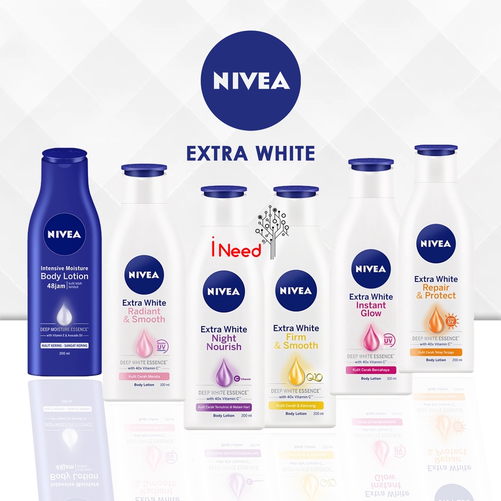 (INEED) NIVEA Extra White Body Lotion 100ml | 200ml - Nivea Body Lotion Extra White