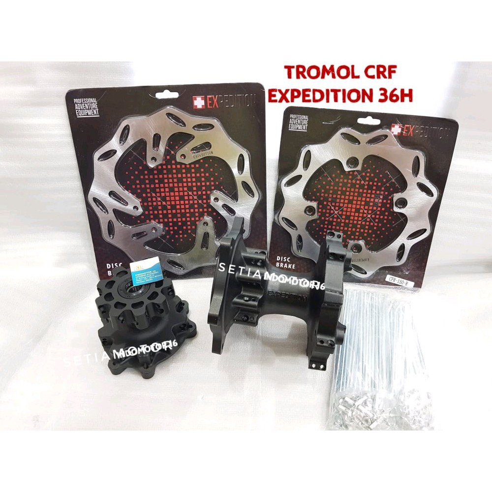 Velg SuperMoto - Tromol Expedition Khusus Honda CRF 150 Paket Set Lengkap