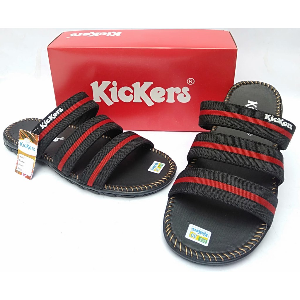 Sandal kickers pria original sendal slide selop casual slop distro dewasa terbaru murah kekinian COD