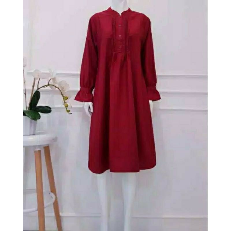 Baju Long Tunik / Baju Tunik Fara Katun Toyobo / Baju Atasan Wanita