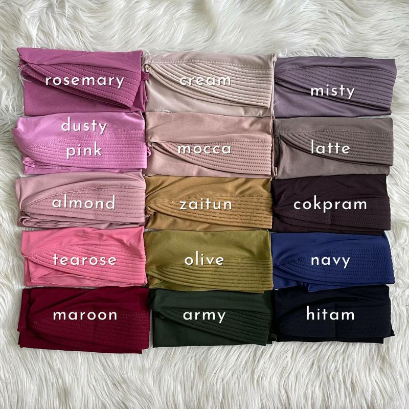 (TRAND) HIJAB Sport Kerudung Jilbap Bergo VOLLY Jersey-4