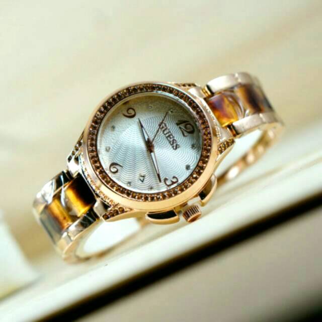 Jam Tangan Guess Rantai Rose Gold
