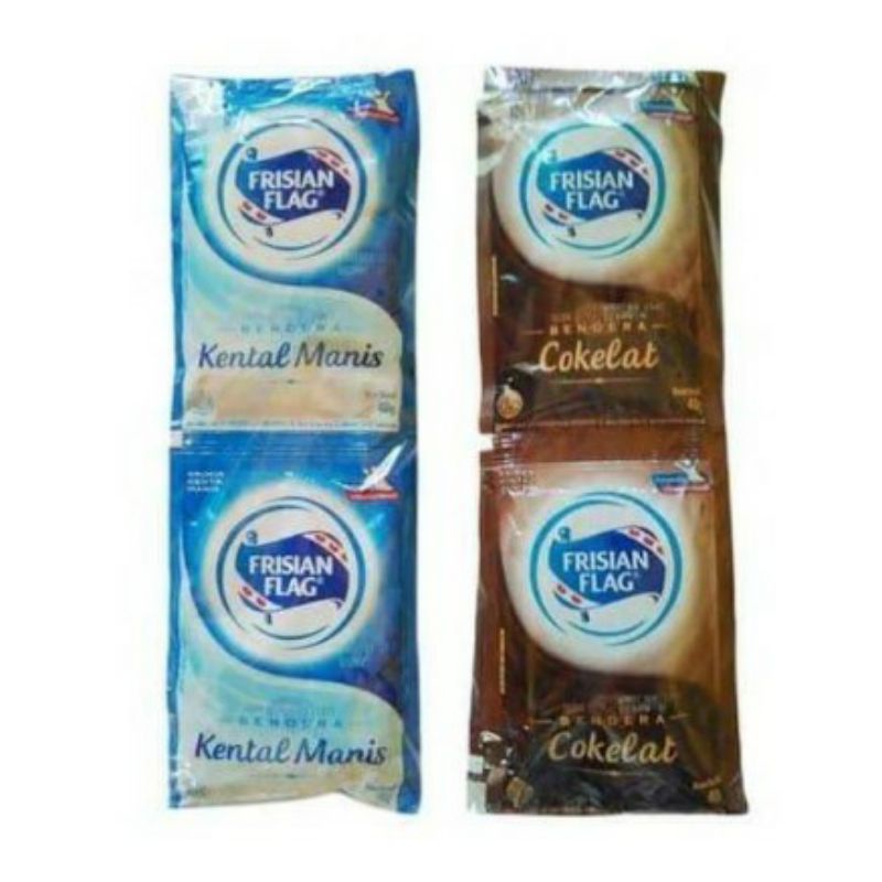 

susu kental manis bendera frisianflag sachet 1 renceng