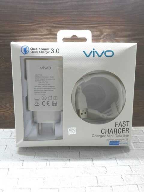 TC Charger ORI Vivo Micro usb Fast Charging DAN TIPE C Cas Casan Travel Charger