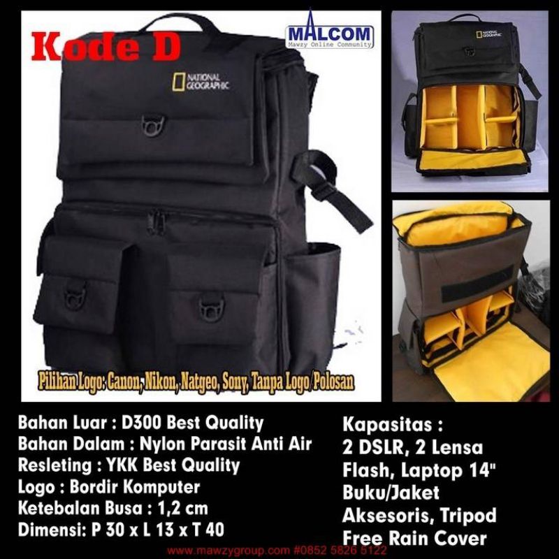 tas ransel Dslr besar
