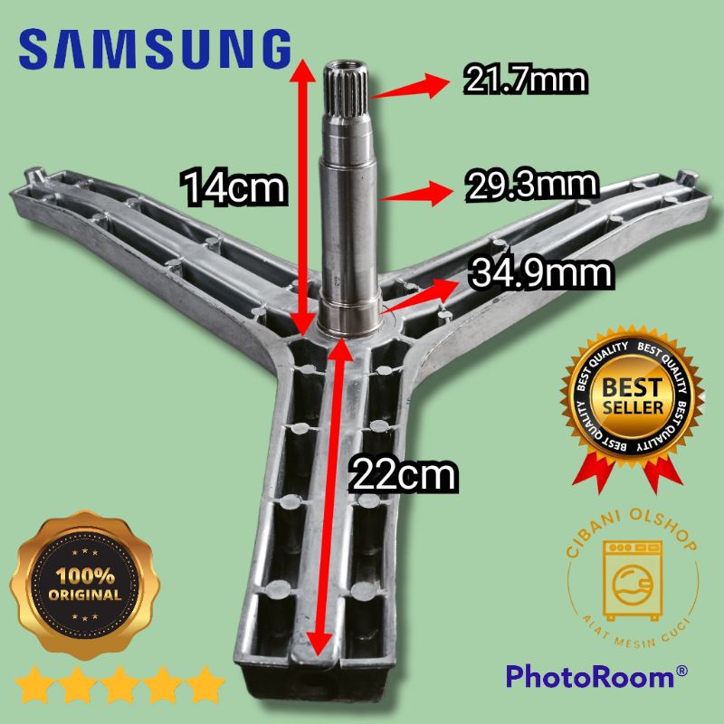 Spider Segitiga Baling Baling Mesin Cuci Samsung Inverter 8 Kg WF 0854