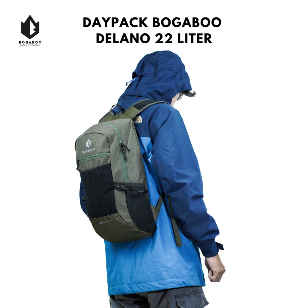 Tas Ransel bogaboo delano 22 Liter - tas sekolah- Tas Muncak  summit - daypack ultralight - tas Hiking ultralight