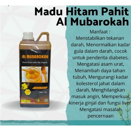 Madu Hitam Pahit Al Mubarokah Kemasan 1 Kg
