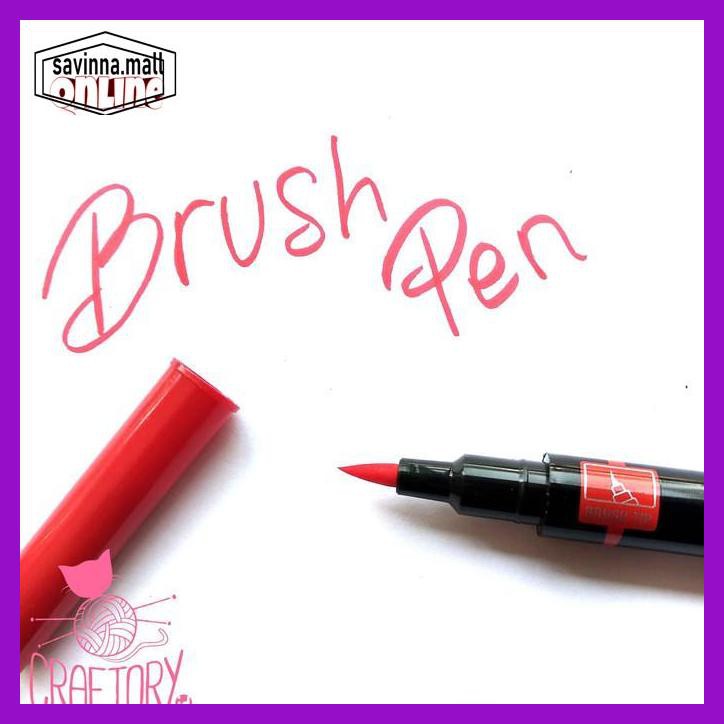 

U0Uo879- Snowman Brushpen Brush Pen Kuas Set 24 Warna Bm-24 Lettering Doodle Y7Ry688-