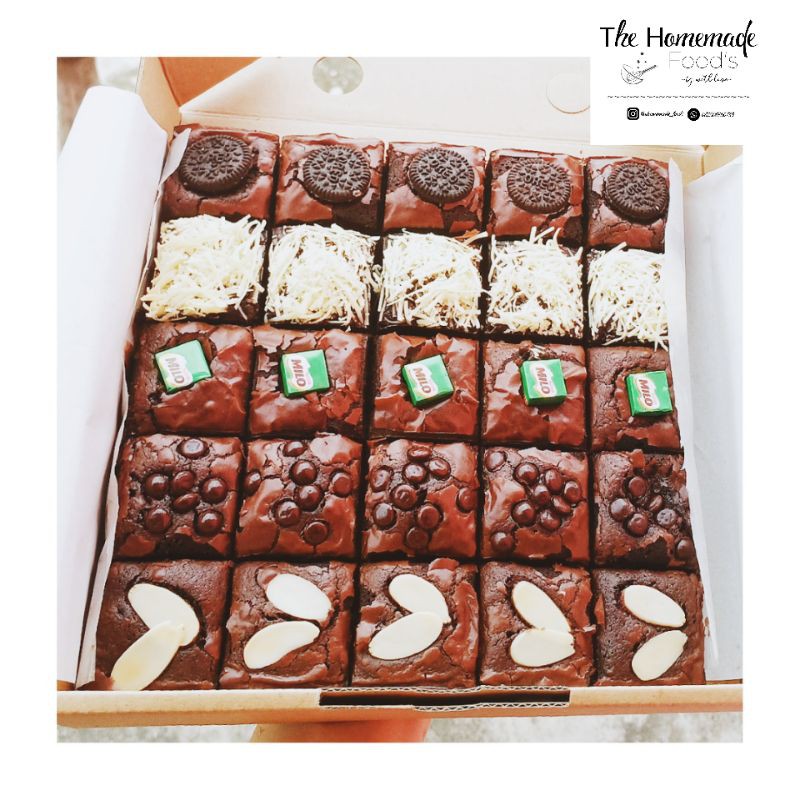 

Brownies panggang/Fudge brownie