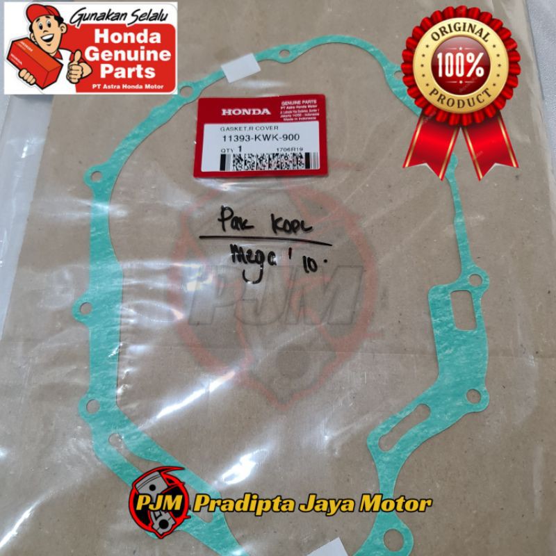 Gasket R Cover Paking Kopling Megapro Mono Verza Original AHM 11393-KWK-900