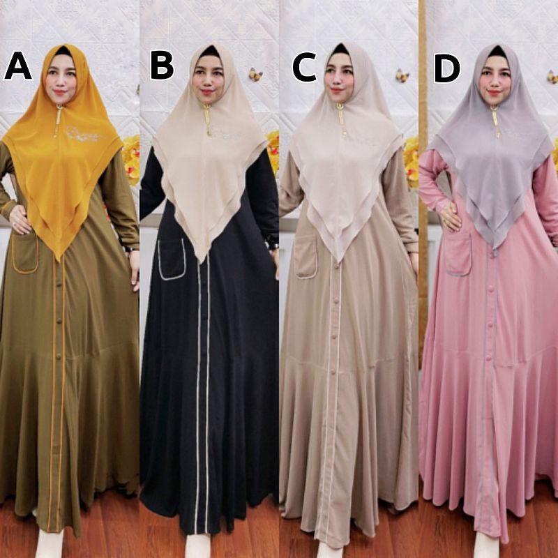 DRESS SACHA BY SANITA (READY)/ RAMADHINA SYARI BY PRINCESS (PO 19 APRIL
