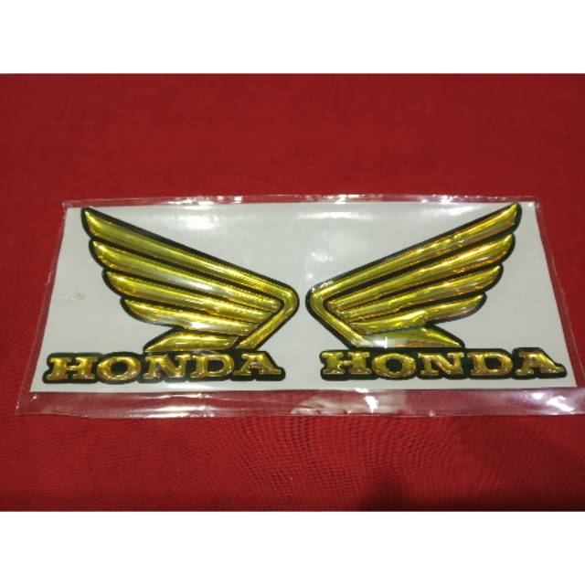 EMBLEM TIMBUL SAYAP HONDA (GOLD)