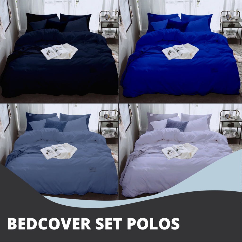 Bedcover Set Sandy Collection Kain Disperse Polos Banyak Warna Semua Ukuran II