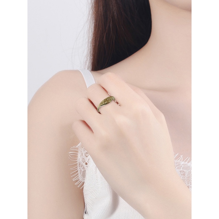 Cincin Emas 14k Desain Bunga Hollow Out Ukuran 5-11 Untuk Pesta Pernikahan