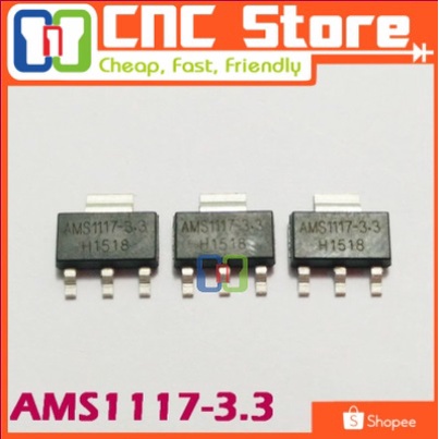 [ICS-0026] AMS1117 3.3 SOT-223 1A VOLTAGE REGULATOR 3.3V IC
