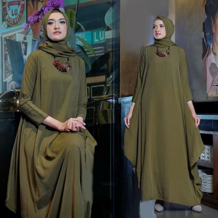 Verani Jumbo Dress Ceruty Babydol Tebal Nyaman Bigsize Dress Panjang Syafia Army Sw Dress 85zza Shopee Indonesia