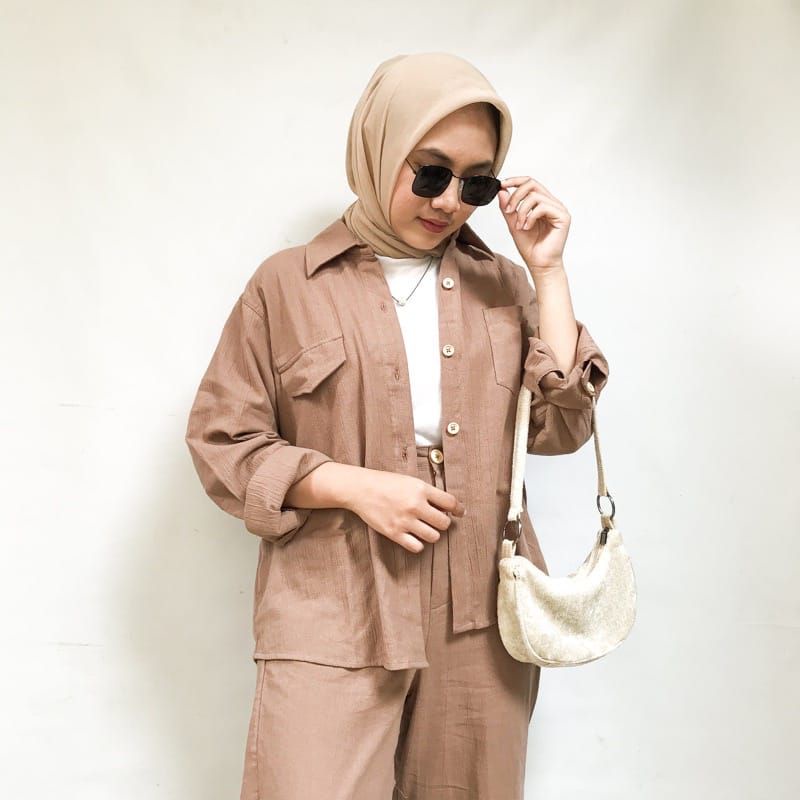 KEKINIAN ONE SET LINEN / KEMEJA LINEN / CELANA LINEN PREMIUM