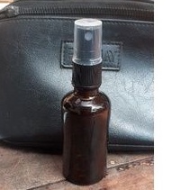 botol kaca coklat 50 ml spray hitam
