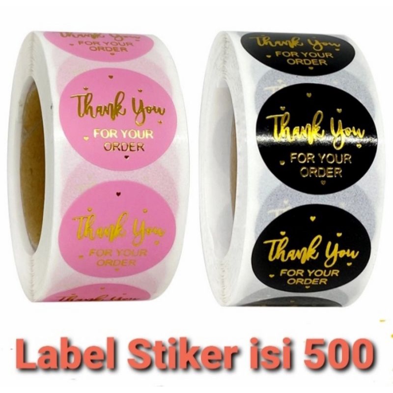 

Stiker Thankyou For Your Order isi 500 Cutting Sticker / Sticker Rol Murah 2.5 cm isi 500