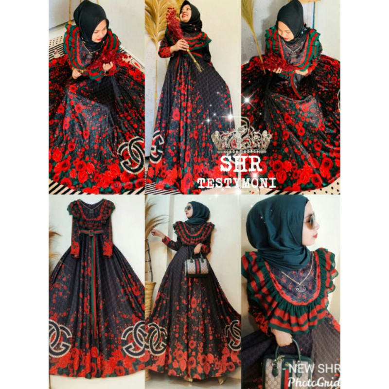 MAXI DRESS GC SCUBA PREMIUM BY SHR ORIGINAL