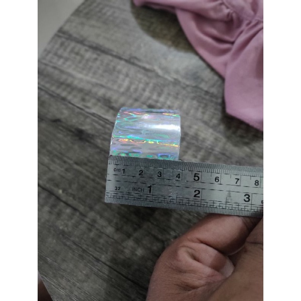 HOLOGRAM FOIL / POTONGAN LEBAR KECIL 1 ROLL