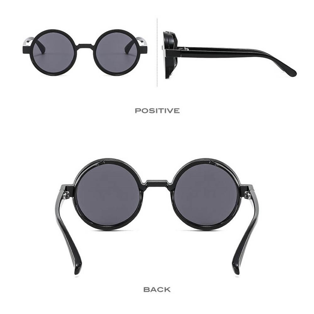 Lily Punk Kacamata Hitam Trendi Ins Populer Retro Kacamata Matahari Rock Roll Hip Hop Shades