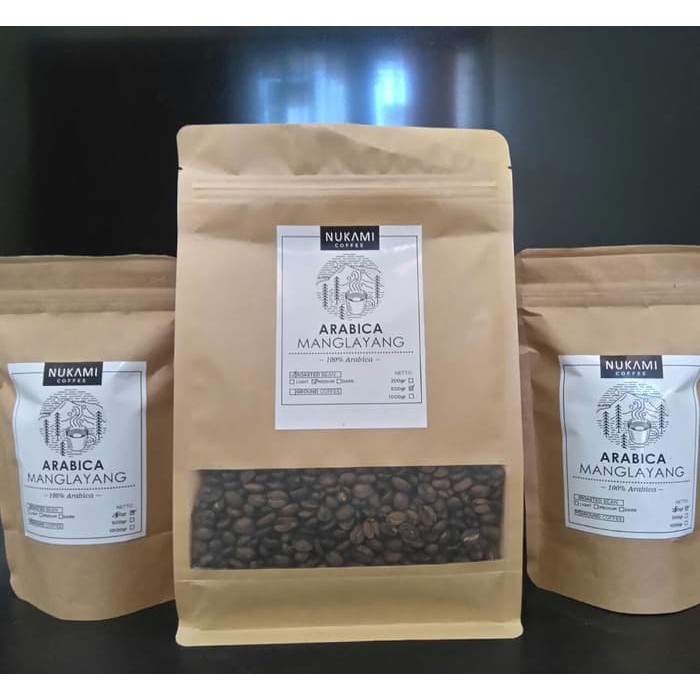 

Biji Kopi 500gr Java Preanger Arabica Manglayang - Nukami Coffee