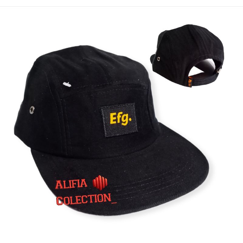 Topi 5 Panel Efg Topi Distro 5 Panel Topi Pria