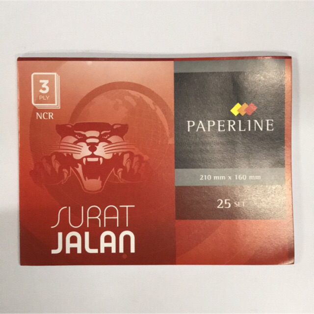 

ECER Surat Jalan PAPERLINE besar 3 ply NCR 25 set ukuran 210 x 160 mm
