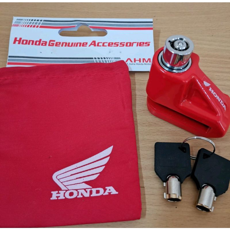 Kunci CAKRAM disk Gembok Cakram Motor Disc AHM Lock Anti Maling Original Honda-1
