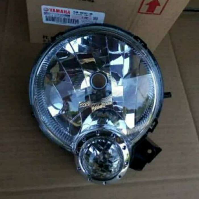Reflektor lampu depan fino karbu original ygp