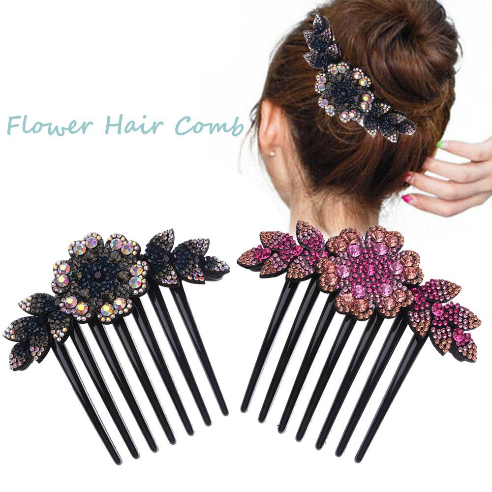 Sisir Rambut Agustina Jepit Bunga Elegan Hair Pin