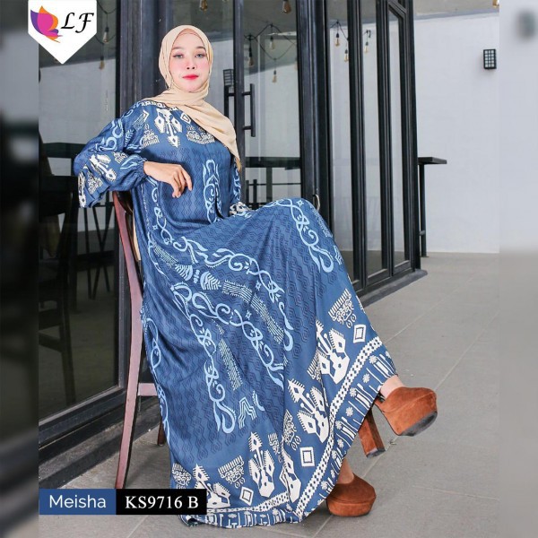 Dress muslim meisha/gamis solo/gamis murah/baju gamis