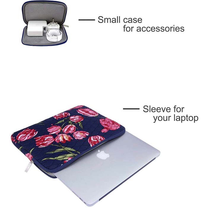 Tas Laptop Macbook Sleeve Mosiso Shockproof with Pouch 13 inch