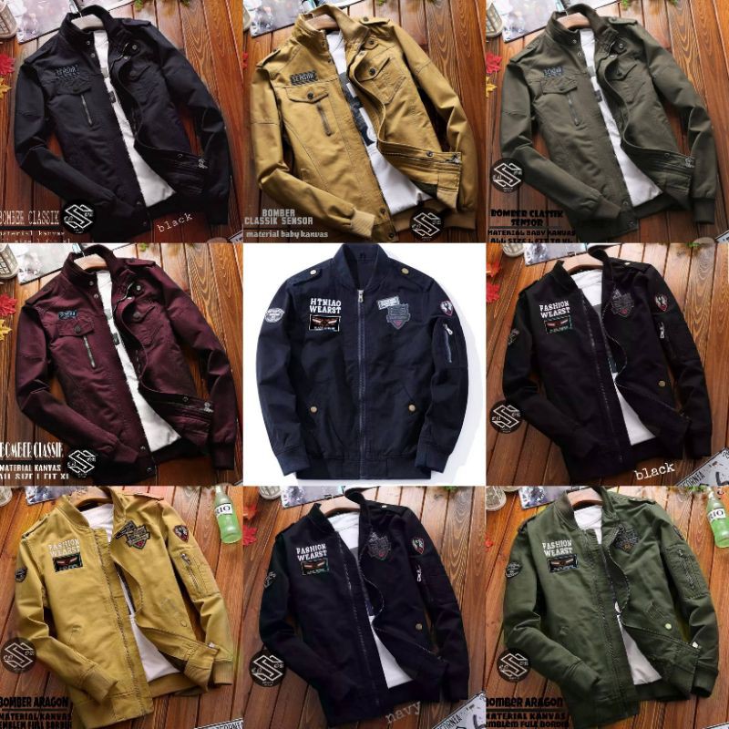 JAKET BOMBER CLASSIC PRIA/JAKET BOMBER AROGAN PRIA/JAKET BOMBER ORIGINAL