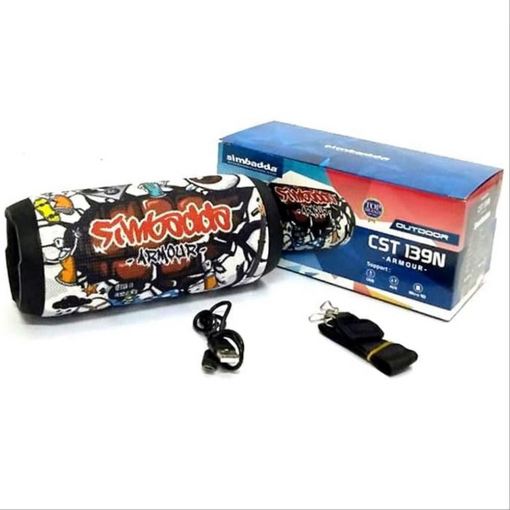 SPEAKER MULTIMEDIA SIMBADDA CST 139N BLACK / GRAFITI SUBWOOFER PORTABLE MUSIC PLAYER POWER SOUND