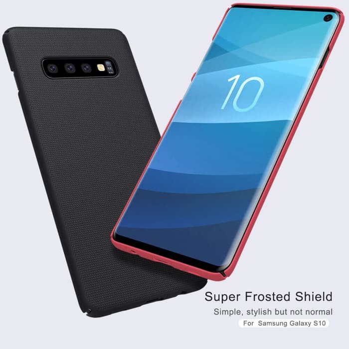 Hard Case SAMSUNG Galaxy S10 Nillkin Frosted Shield Casing Original