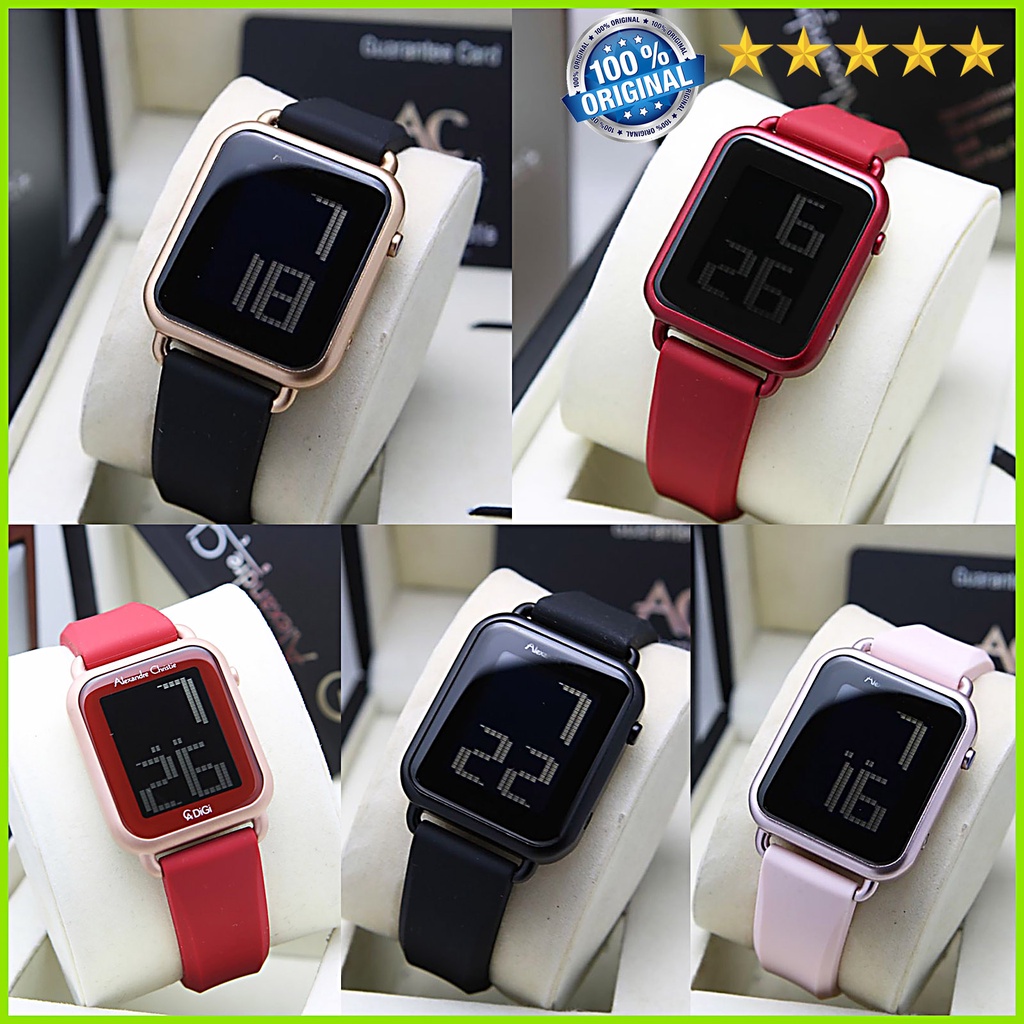 JAM TANGAN WANITA ALEXANDRE CHRISTIE AC 9341 / AC 9332 DIGITAL ORIGINAL GARANSI RESMI